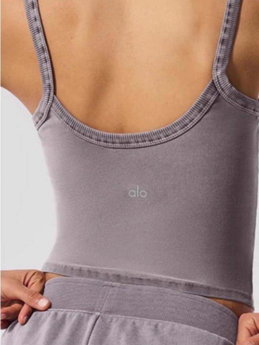 ALO Yoga Washed soft Sweet Talker Tank Sz  NWT - Picture 4 of 7